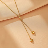 Collier Cœur Acier Inoxydable Doré – Symbole d'Amour - Biloria