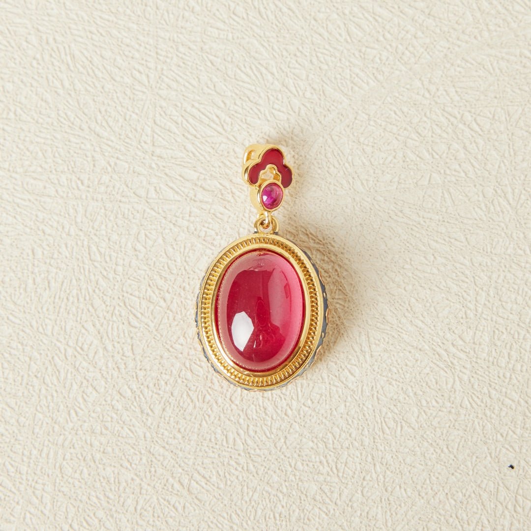 Collier Cornaline Abondance Argent Plaqué Or - Biloria