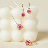 Collier Cornaline Passion Argent Plaqué Or - Bijou Vitalité - Biloria
