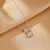 Collier Couple Lien Brut Argent 925 - Biloria