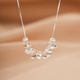 Collier Cristal de Roche Aura Claire Argent 925 - Biloria
