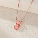 Collier Enfant Quartz Rose Chaton : Bijou Douceur et Amour - Biloria