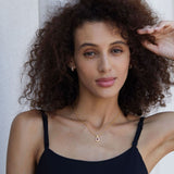 Collier Grenat Brise Douce Argent Plaqué Or - Harmonie Feng Shui - Biloria