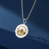 Collier Homme Montagne en Argent 925 et Laiton – Ascension - Biloria