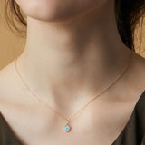 Collier Labradorite Cœur Argent Plaqué Or Protection Quotidienne - Biloria