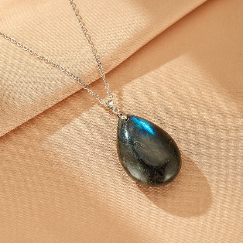 Collier Labradorite Naturelle – Pendentif Aurore - Biloria