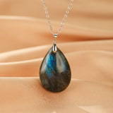 Collier Labradorite Naturelle – Pendentif Aurore - Biloria
