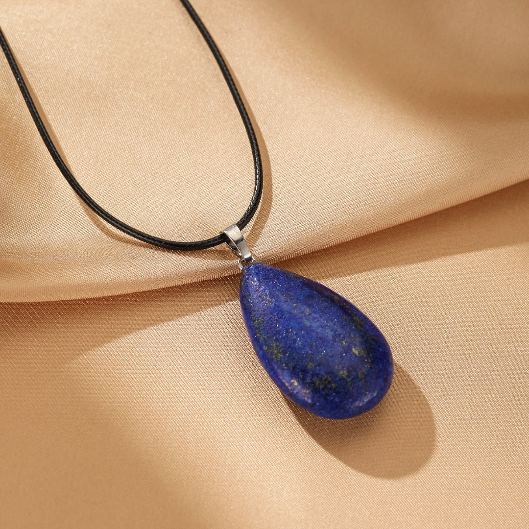 Collier Lapis-Lazuli en Goutte – Bijou Déco Bureau - Biloria