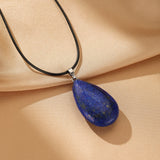 Collier Lapis-Lazuli en Goutte – Bijou Déco Bureau - Biloria