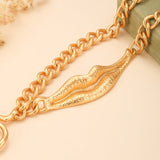 Collier Obsidienne Noire Spirale Dorée Protection Spirituelle - Biloria