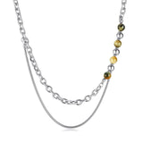 Collier Œil de Tigre Homme Streetwear Chic - Biloria
