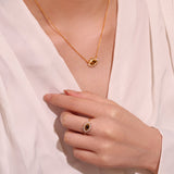 Collier Œil de Tigre Larmes de Nuit – Bijou Protecteur Cadeau Femme - Biloria