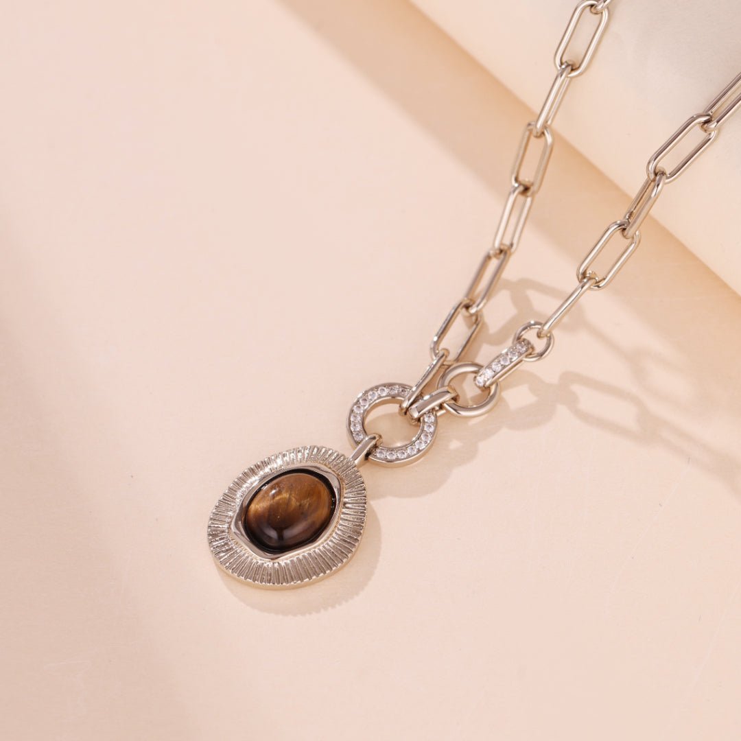 Collier Œil de Tigre Protecteur – Bijou Spirituel - Biloria