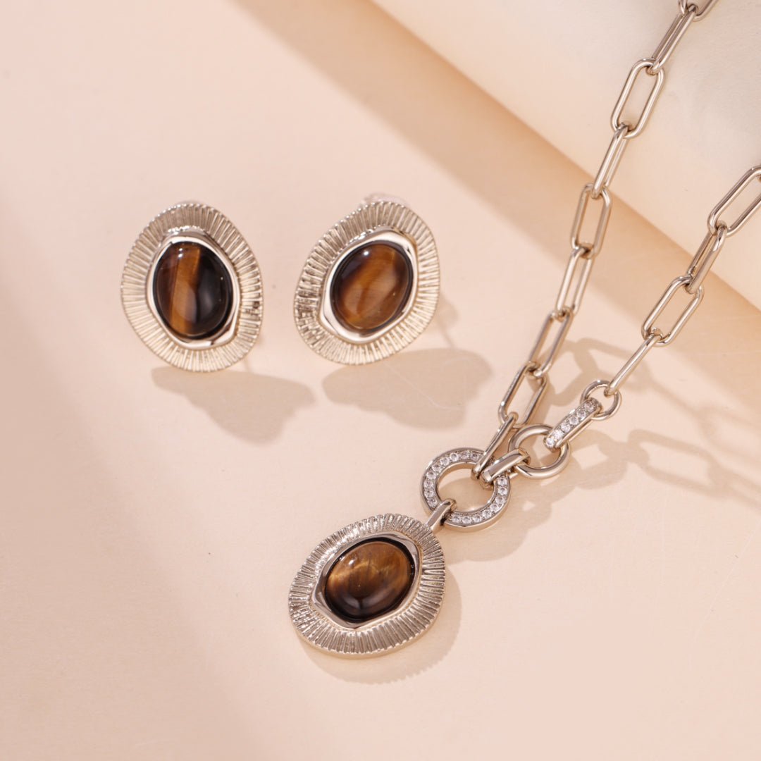 Collier Œil de Tigre Protecteur – Bijou Spirituel - Biloria