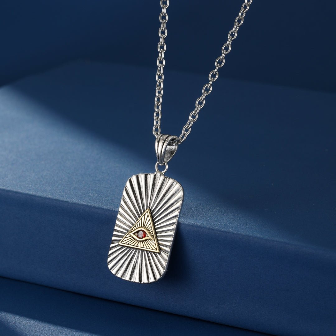 Collier Œil Oudjat Argent 925 Protection Spirituelle - Biloria