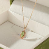 Collier Péridot 16mm Argent 925 – Clarté et Sérénité - Biloria