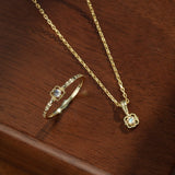 Collier Pierre de Lune Rêve Argenté – Argent Plaqué Or - Biloria
