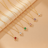 Collier Pierres de Naissance Azur Infini – Argent Plaqué Or - Biloria