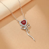 Collier Pierres Fines Multicolores Cœur Enchanté Argent Or 18k - Biloria