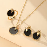 Collier Serpent Onyx Zircon Argent Plaqué Or - Biloria