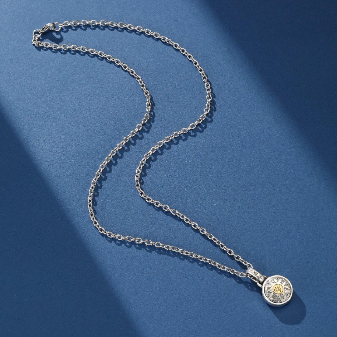 Collier Six Mantras Sacrés – Argent 925, Bijou Spirituel de Protection - Biloria