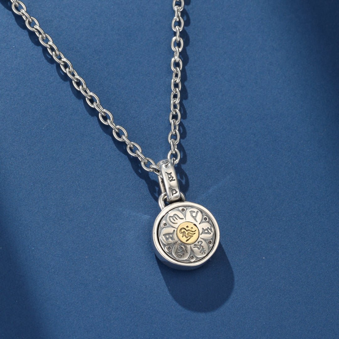 Collier Six Mantras Sacrés – Argent 925, Bijou Spirituel de Protection - Biloria
