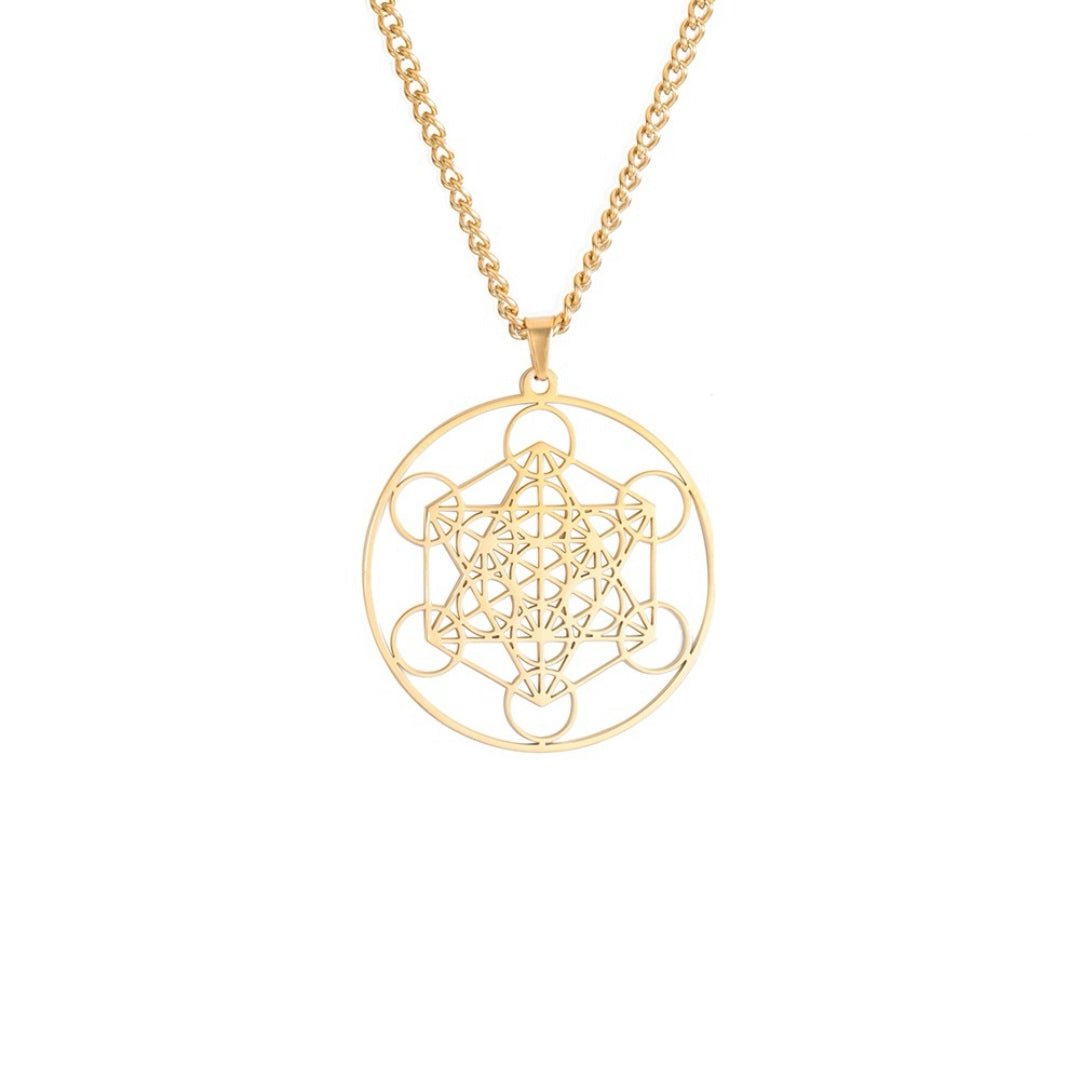 Collier Sri Yantra Géométrie Sacrée pour Méditation - Biloria