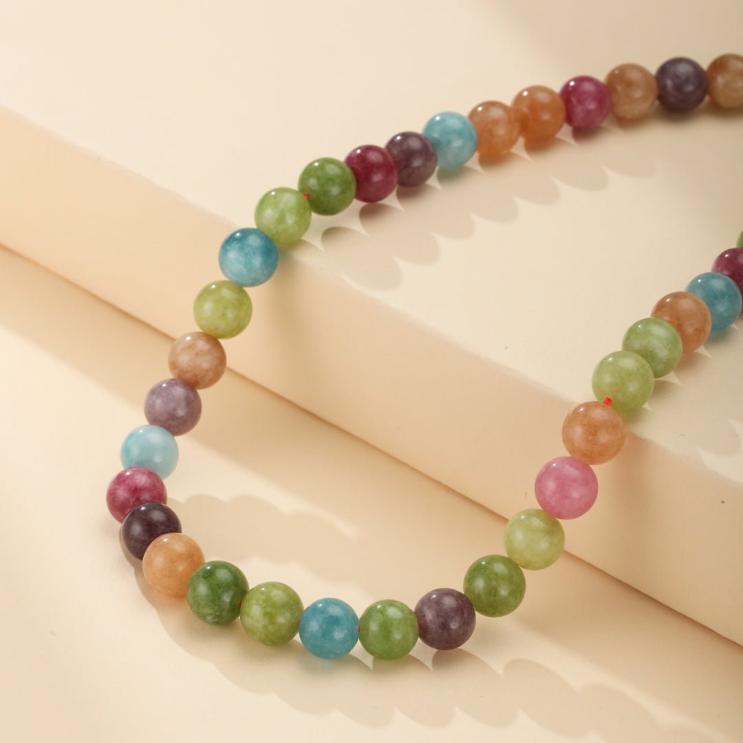 Collier Tourmaline Multicolore 40 cm – Bijou Énergétique - Biloria