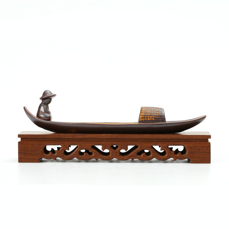 Encensoir Céramique Pêcheur Sampan - Déco Zen - Biloria