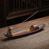 Encensoir Céramique Pêcheur Sampan - Déco Zen - Biloria