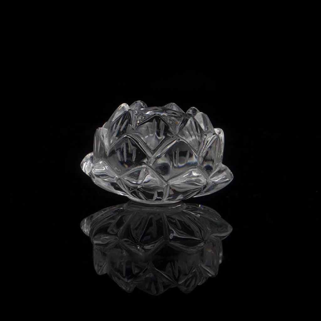 Encensoir Lotus en Quartz Clair pour la Méditation - Biloria