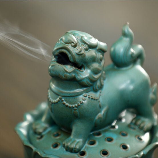 Encensoir Pi Xiu Lotus Céramique Porte-Bonheur Zen - Biloria