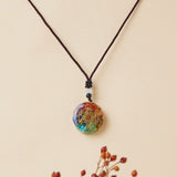 Pendentif Orgonite Sri Yantra 7 Chakras Protection - Biloria