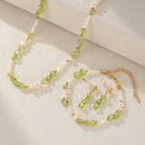 Péridot Gouttes Solaires Boucles d'Oreilles Pendantes Argent Plaqué Or - Biloria