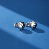 Puce Oreille Yin Yang Acier Inoxydable Homme Femme - Biloria