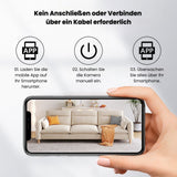 WLAN Überwachungskamera für außen und innen | Kabellose Mini Kamera mit Live Handyübertragung | SicherBlick